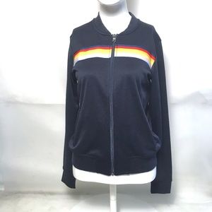 American Eagle Retro 70's Inspired Track Jacket NWT Size XS
